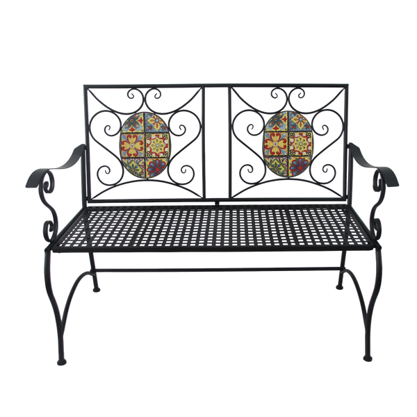 BANCĂ DE GRĂDINĂ MOZAIKĂ 115 x 56 x 90 CM *8161