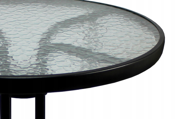 ROUND GARDEN TABLE 60 x 60 x 70 cm/FOR SET 2chairs+table/ BLACK *2262