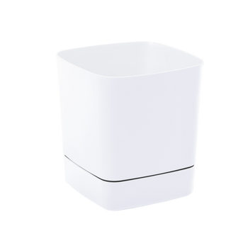 KVĚTINÁČ S PODSÁDKOU CLIMA 250X250MM BÍLÝ*51427