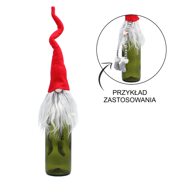 GNOM DECORATIV DE SĂRBĂTOARE - CAPAC PENTRU BUCATĂ DE VIN *5361