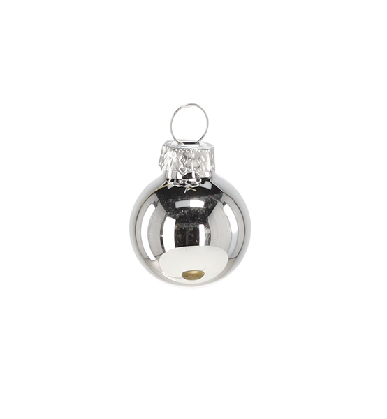 KPL. 24 SKLENENÝCH VÁNOČNÝCH GUĽOV 2,5 CM MIX FARIEB *2126