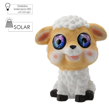 GARDEN FIGURINE - LED SHEEP 24 x 18,5 x 28 CM