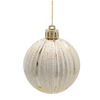 KPL. 12 BOMBEK 6 CM CHAMPAGNE/GREY/WHITE *0080