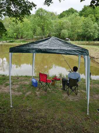 PAVILION GARDEN TENT GREEN 2.5 X 2.5 M 18/18/18mm *5767