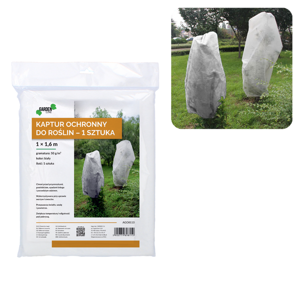 PLANT PROTECTION HOOD 1 X 1.6 M 50 G WHITE