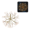 CHRISTMAS DECORATION - GOLDEN MISTLETOE 40 CM 288 MICROLED WARM WHITE + COLD FLASH IP44