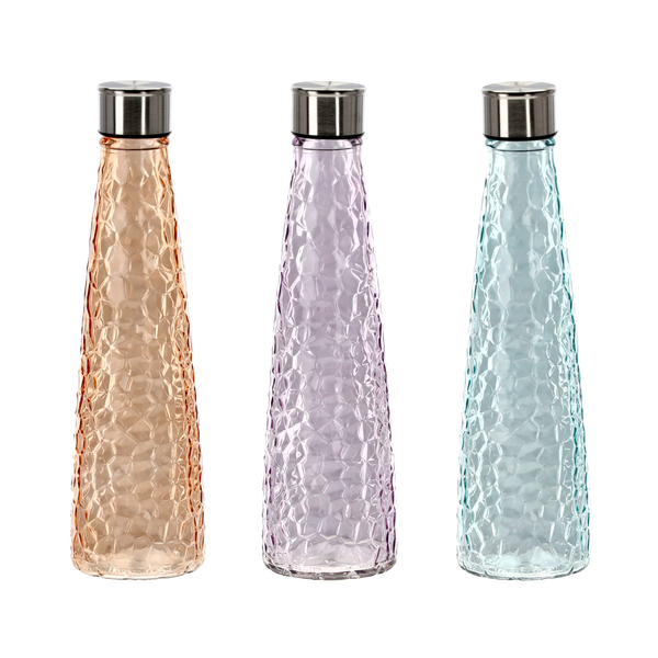 BOTTLE 750 ML WITH SCREW CAP MIX COLORS