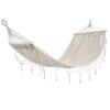 HAMAK Z FRĘDZLAMI BOHO 200 x 100 CM BEŻOWY *3286