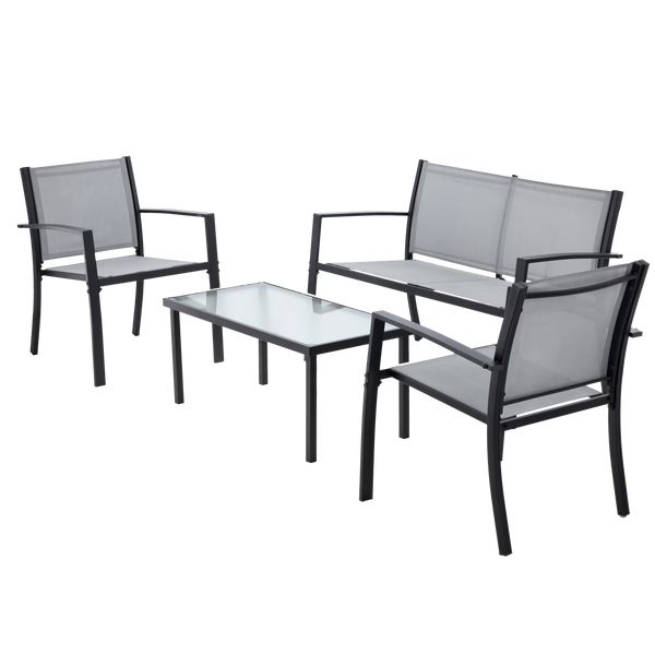 SET DE MOBILIER PENTRU GRĂDINĂ - BANCĂ, 2 SCAUNE, MASĂ *0846