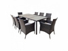 SETS DE MOBILIER PENTRU GRADINĂ / 8 SCAUNE + MASĂ MARE / MARO + BEJ *3654