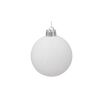 SET OF 9 BAUBLES 6 CM WHITE