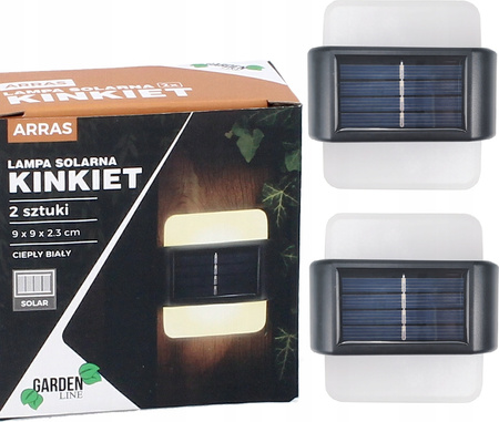 SET OF 2 SOLAR LAMPS - TICKET 9 X 9 X 2.3 CM ARRAS LED COLOR WHITE