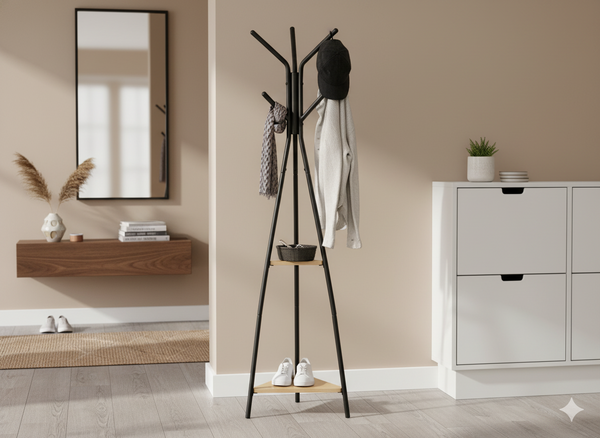 STOJACÍ ZÁVES TARES 180 CM S POLIČKAMI *5400