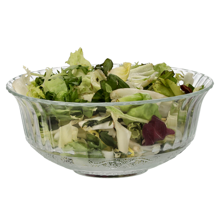 GLASS SALAD BOWL 20 CM / 1420 ML CRYSTAL OPAK=3SZT