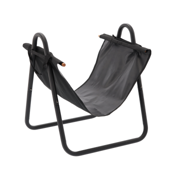 LOG HOLDER BLACK CANVAS CARRIER L16"