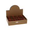 BOMBĂ DE STICLĂ - ROȘIE CU HOLTĂ DE MAE 10 CM MIX DE MODELE disp=6buc *4495