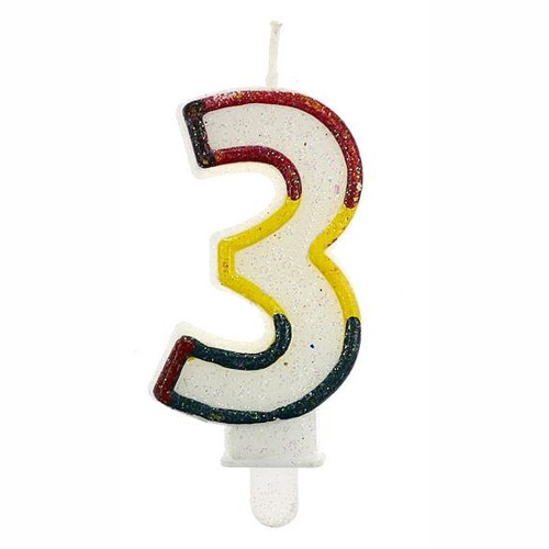 ŚWIECZKA"3" CYFERKA*9999*1206
