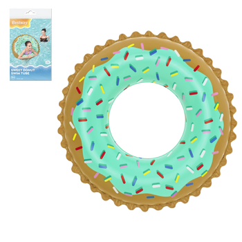 CERC DE PLAJĂ INFLATABIL DONUT ÎNDULCIT FI 91CM *7403