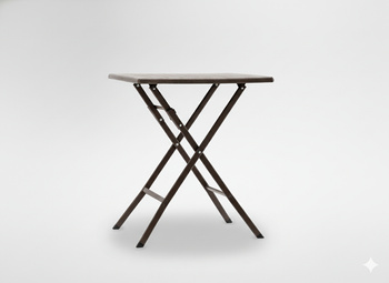 FOLDING CAMPING TABLE 61.5 X 61.5 X 73 CM BROWN