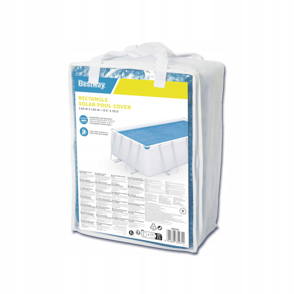 HUSĂ DE SOARE PENTRU PISCINA DIN PVC RECTANGULAR / 4,04 x 2,01 M - 4,12 x 2,01 M / *8854 * 4711