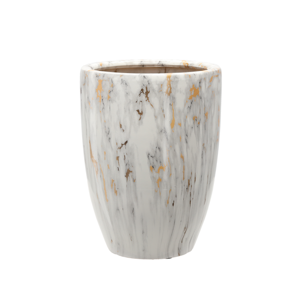 CERAMIC COVER FOR A POT 26 x 26 x 34,5 CM DECORATED