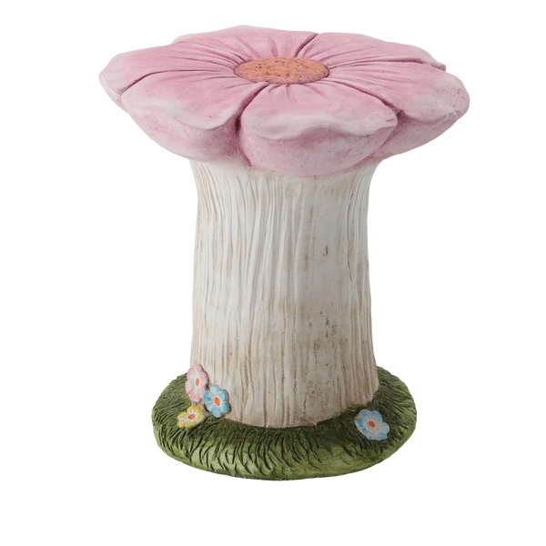 FIGURĂ DE GRĂDINĂ - SUPORT PENTRU GHIVECI CU FLOARE ROSIE 31 x 30,5 x 33 CM *7232