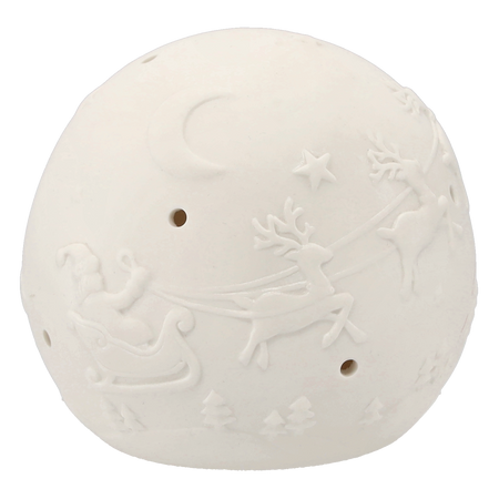 CHRISTMAS FIGURINE MATTE BALL LED 11 X 11 X 9.8 CM