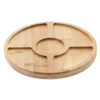 PLANȘEȚA DIN BAMBUCU PENTRU SERVIREA APERITIVELOR CU 5 COMPARTIMENTE 25x2CM *7224