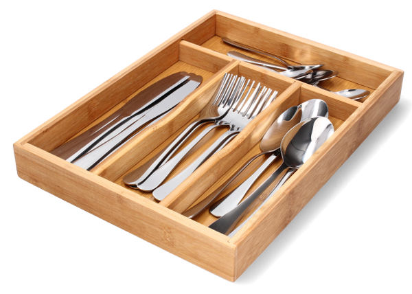 ORGANIZER 4 SEGMENT FOR CUTLERY IN DRAWER 34X25X4,5 CM CART=12,CART=10