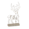 CHRISTMAS DECORATION - LED REINDEER STANDING 38 CM GEOMETRIC