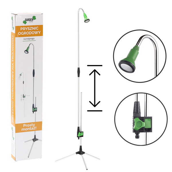 GARDEN SHOWER WITH TRIPOD