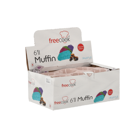FORMA SILIKONOWA NA MUFFINKI 6 SZT *0573