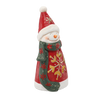 FIGURKA BOŽÍHO NAROZENÍ - SNEHULÁK SE SNEHOVOU KULIČKOU 18,7 X 18 X 39,7 CM LED *1476