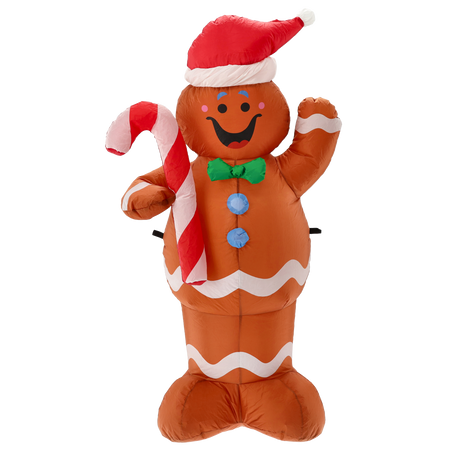 INFLATABLE GINGERBREAD MAN LED