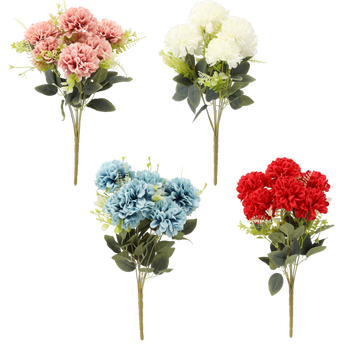 ARTIFICIAL FLOWER - 7 FLOWERS 42 CM MIX COLORS