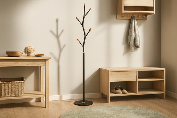 WIESZAK STOJĄCY BUNGUND 170 CM CZARNY *5387