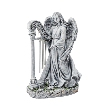 FIGURA ÎNGER CU HARPĂ 26 X 15,5 X 39 CM *8776