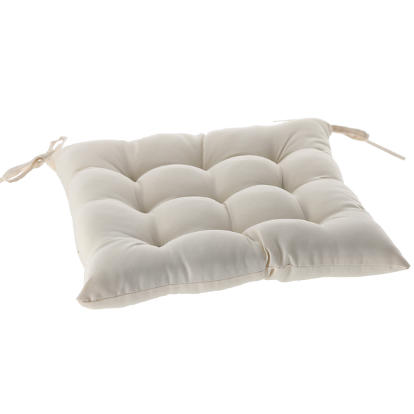 PODUSZKA NA KRZESŁO 40 x 40 x 6 CM BEŻOWA