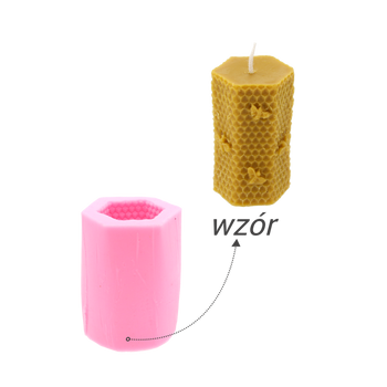 SILICONE MOULD FOR HONEYCOMB CANDLES WITH BEE