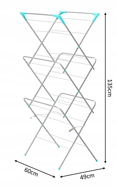 CLOTHES DRYER "CAMILLA" 62.5 X 51 HEIGHT 136.5 CM
