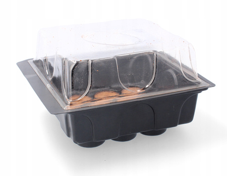 SEED STARTING KIT (MINI GREENHOUSE + 12 PEAT DISCS) packet=4sets *8549