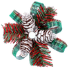 SET OF 3 CHRISTMAS DECORATIONS – PINECONE 10 CM 2 MIXED DESIGNS