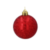 SET OF 6 BAUBLES 6 CM RED/GOLD/SILVER
