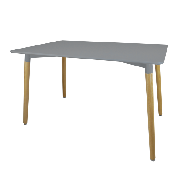 STÓŁ PROSTOKĄTNY 120 x 80 x 74 cm - SZARY *7851