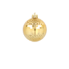 SET OF 6 BAUBLES 6 CM RED/GOLD/SILVER (TUBE)