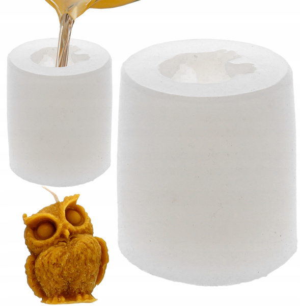 Silicone mold for candles owl