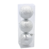 KPL. 3 BOMBEK 8 CM ČERVENÝ / ZLATÝ / STRIEBORNÝ *3870