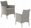 GARDEN FURNITURE SET / 8 CHAIRS + LARGE TABLE / GREY *3661