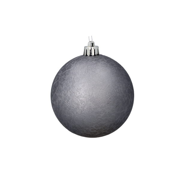 SET OF 20 BAUBLES 8 CM OLIVE/COPPER/GRAPHITE MIX DESIGNS