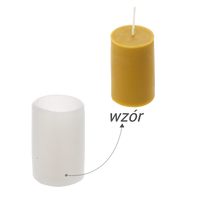Silicone mold for candles smooth cylinder